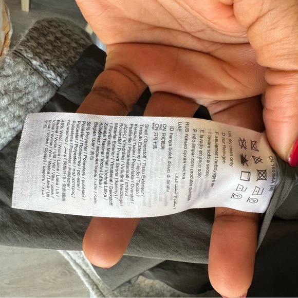 EDC esprit winter medium wool blend gray coat… - Picture 5 of 8